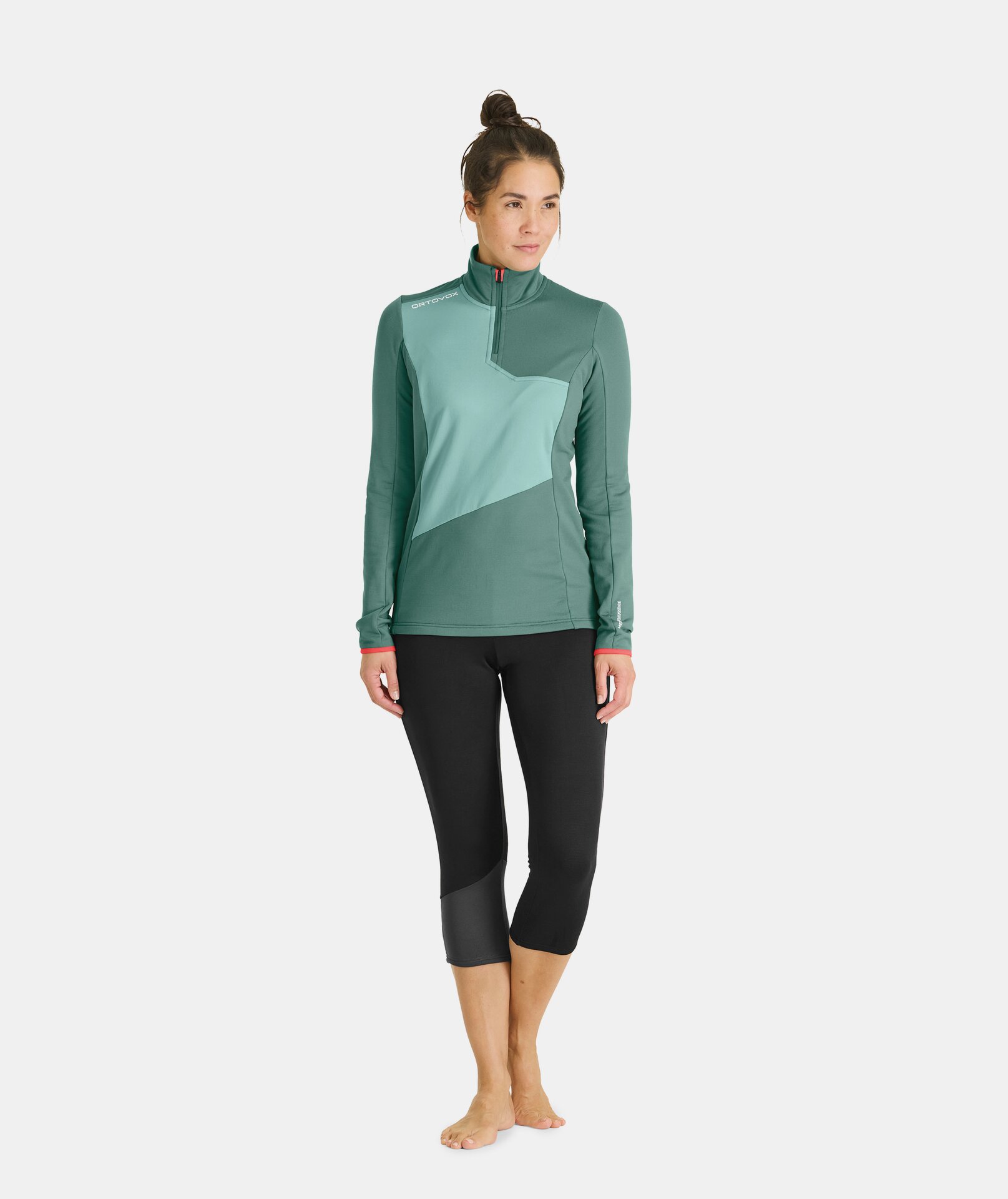 Fleece light zip neck sales